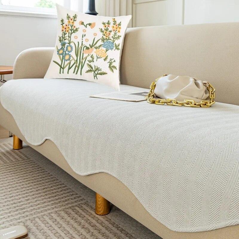 

Диван-полотенце неправильной формы, однотонные чехлы для диванов в скандинавском стиле для гостиной, всесезонные универсальные противоскользящие чехлы для диванов, домашний декор 70x70cm 1pc A