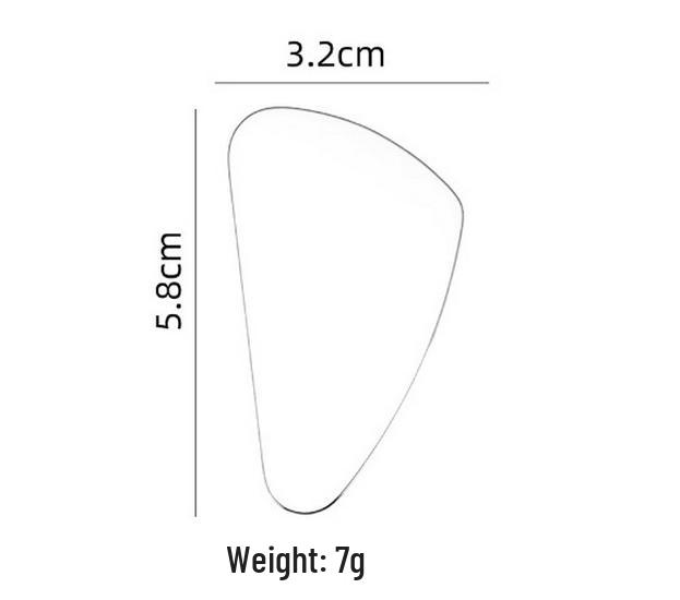Stal nierdzewna, deska do masażu w kształcie serca do skrobania twarzy