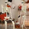 New 40/90cm Halloween Skeletons Fake Full Body Skull Bones Movable Halloween Party Decor for Home Bar Haunted House Horror Props