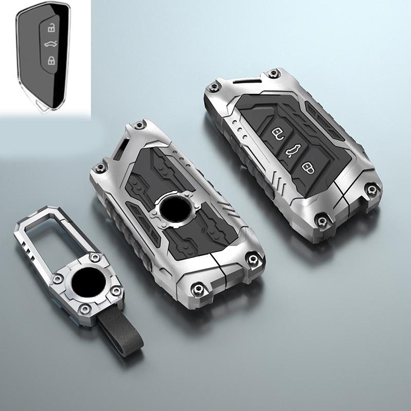 Zinklegierung Auto Schlüsselanhänger Hülle Fob Für VW Volkswagen Polo Tiguan Passat Golf MK Jetta Skoda Kodiaq Superb Octavia Seat