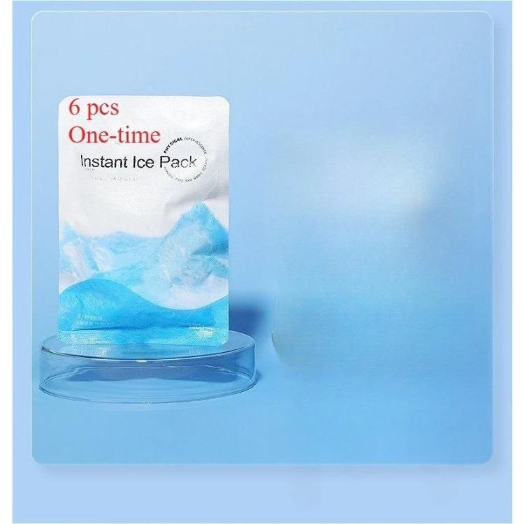Disposable ice packs for physical cooling - instant cooling with a single squeeze, portable cold compress packs, no need for fr