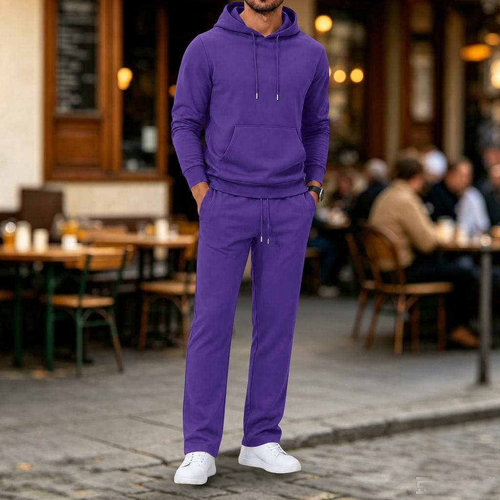Vielseitiges Herren-Kapuzenpullover- und Jogginghosen-Set - Lässiger Sportanzug für Sport, Reisen und den täglichen Gebrauch