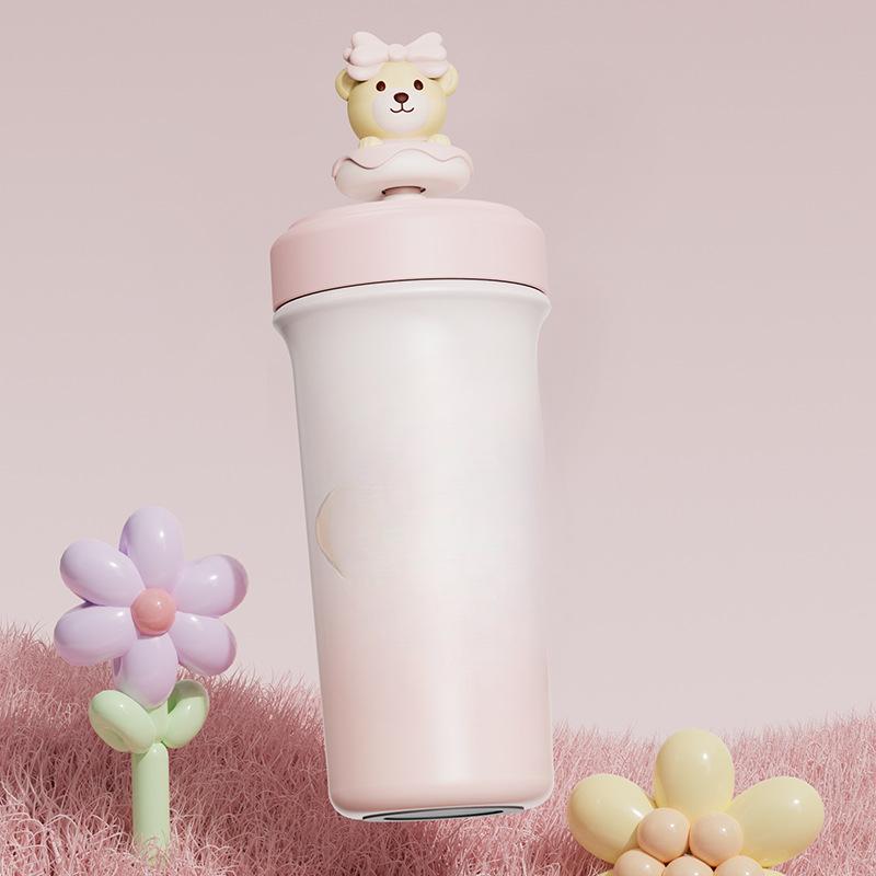 

Соломенные стаканчики для мальчиков и девочек Высококачественные кофейные чашки Идеальные подарки на Праздник середины осени для детей и взрослых 500ml розовый