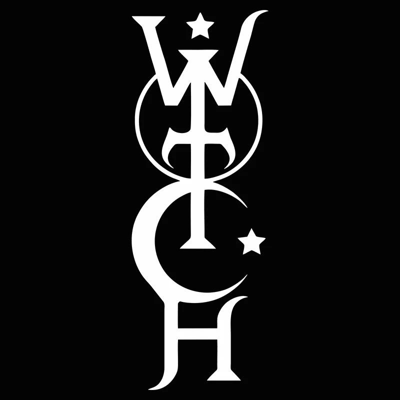 

LYKX Witch Die-Cut Vinyl Decal Car Sticker Waterproof Auto Decors on Car Body Bumper Rear Window Laptop 16CM X 5.7CM білий