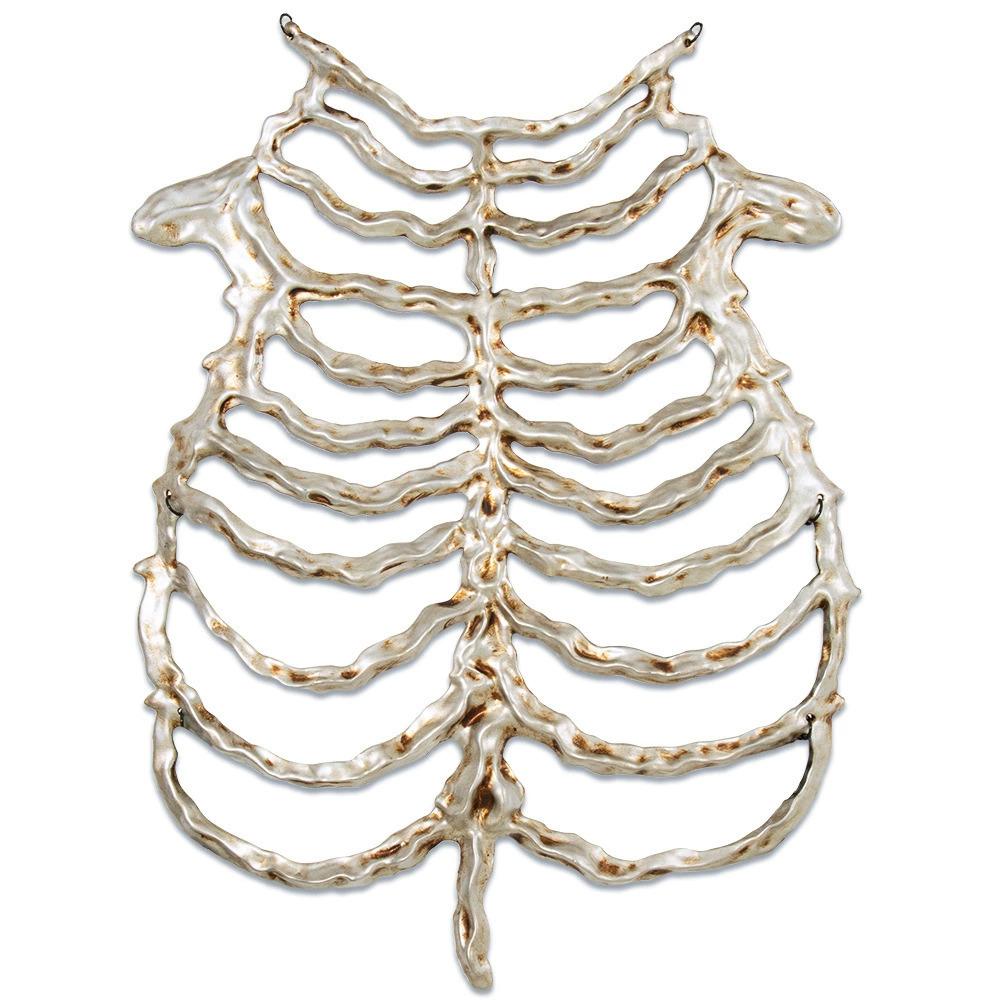 Halloween Skull Breastbone Skeleton Hollow Skeleton Frame Bone Holiday Dress Accessories Cosplay Performance Party Costume Prop