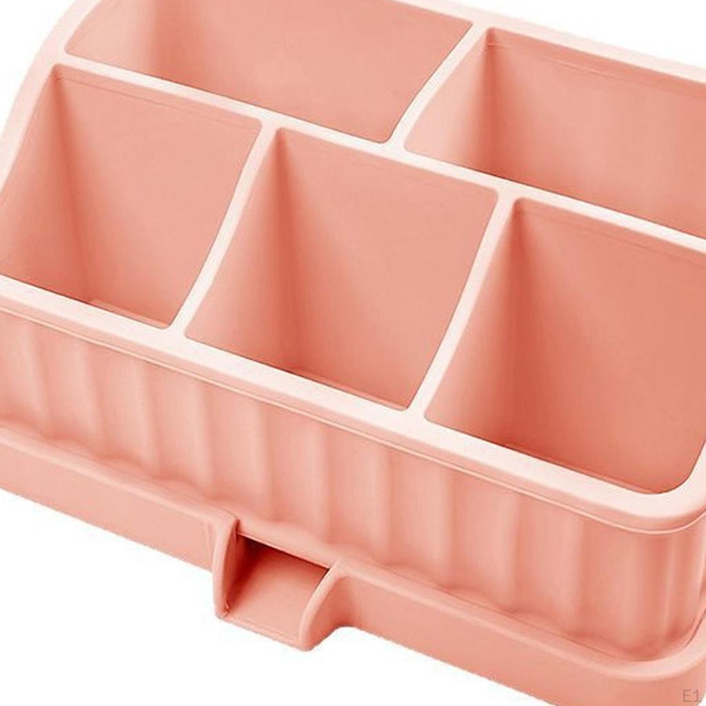 Bathroom Organizer for Electric Toothbrush, Toothpaste, And Soap Dish with Drainage