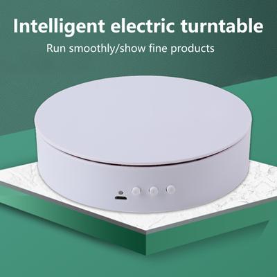 Rotating Display Stand 360 Degree Rotation Large Bearing Capacity Low Noise Rechargeable Anti-slip Video Shooting Props 2 Speeds Electric Rotating