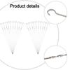 20PCS 35.5cm BBQ Fork Stainless Steel Barbecue Flat Skewers For Grilling Meat Seafood Outdoor Camping Cooking Tools