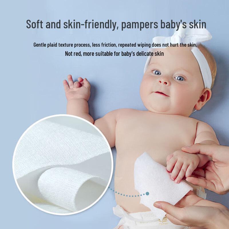 DeYou Thick Baby Dry & Wet Cotton Wipes