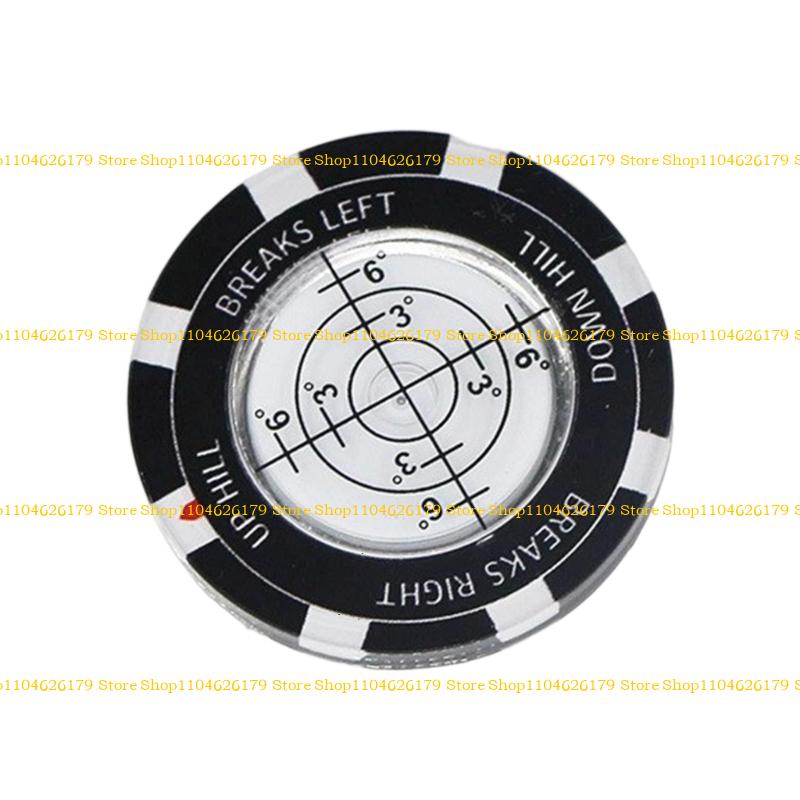 A1A2 Durability Double Side Golf Marker Multifunctional Light weight Golf Putting Aid белый