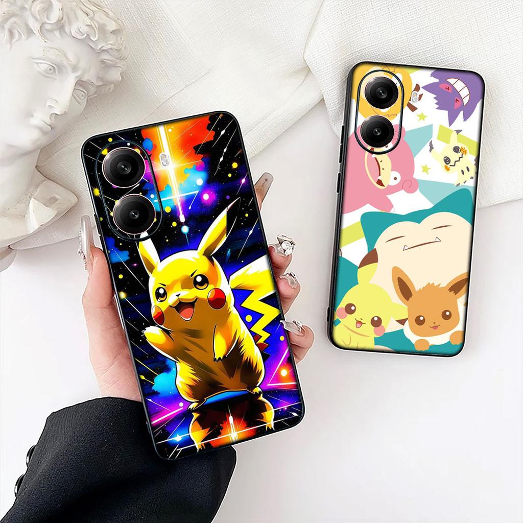 Eevees Gengars P-Pikachus Phone Case for Apple iPhone 12 13 Mini XS 11 Pro Max 7 8 Plus + XR 8+ X SE 2020 SE3 Protective Cover