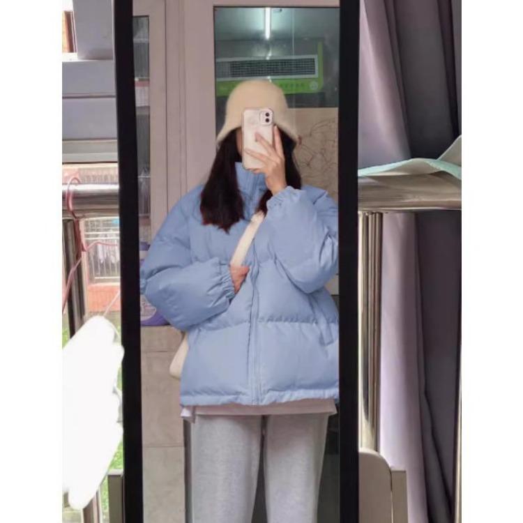 New Winter Loose Black Down Jacket Versatile Coat for Women