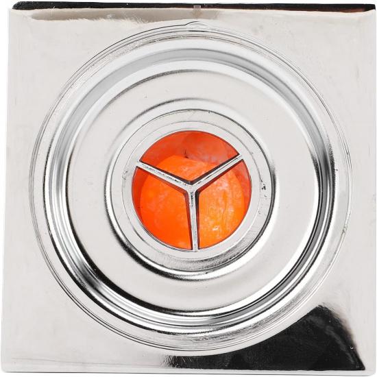 Odor Proof Floor Drain, Copper Stainless Steel Magnetic Levitation Floor Drain, Square Large Displacement Shower Floor Drain for Kitchen Bathroom