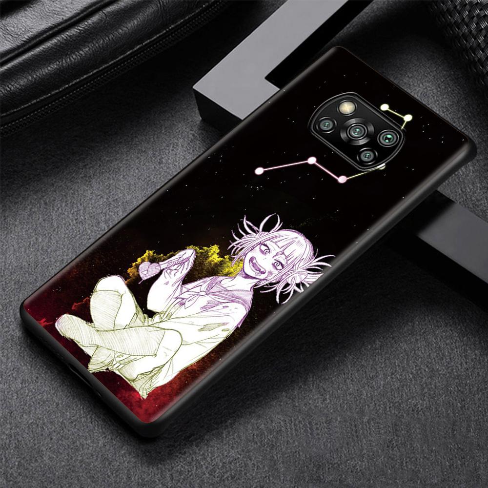 My Hero Boku No Hero Academia Case for Xiaomi Poco X3 NFC M3 M4 Pocophone F1 F3 Redmi Note 9s 9 8 10 Pro Black Soft Phone Cover