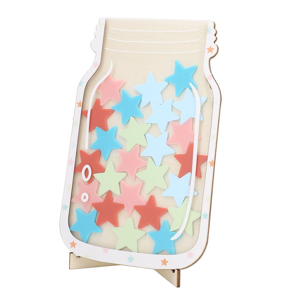 Reward Jar for Kids Solid Wood Magnetic Positive Behavior Incentive Toddlers Potty Training Reward Jar for School