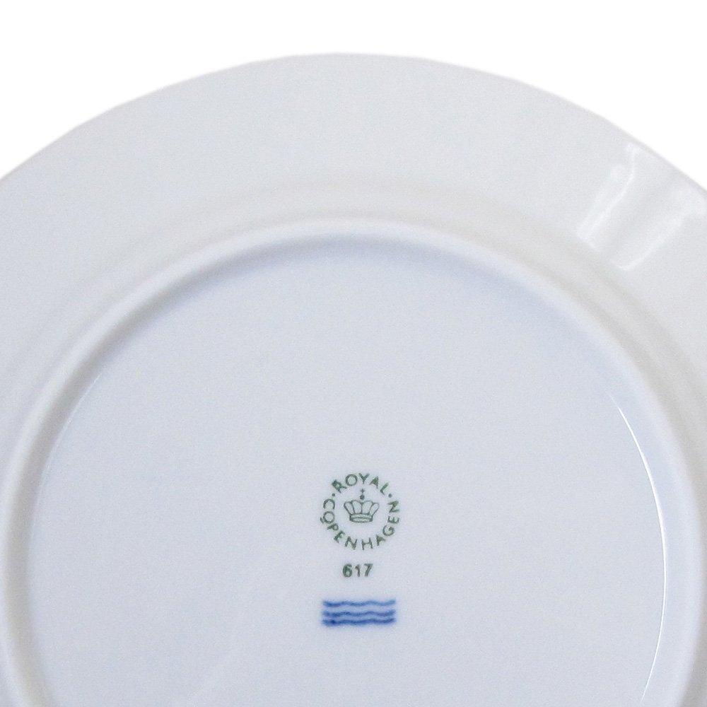 ROYAL COPENHAGEN White Fluted Plate, Half Lace, 17cm, Flat, 1128617, 1017292 [Parallel Import]