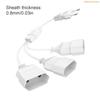 K1AE Power Extension Splitters Cable European Standard Designs Strong EU Power Cable Splitters For Multiple Electronics Use