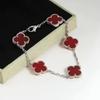 15Mm Four-Leaf Clover Five Flowers Bracelet High-Grade Titanium Steel Bracelet Fashionable Versatile Lucky Four-Leaf Clover Jewellery