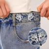 Bottone Vita Stretto per Pantaloni Jeans gonna da Donna Ornamenti Clip Vita Regolabile Spille Metalliche Accessori Abbigliamento Fai da Te Rimovibile