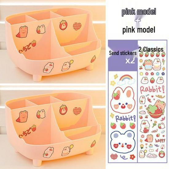 Roztomilý velkokapacitní držák na tužky pro dívky - Jednoduchý moderní organizér na stůl