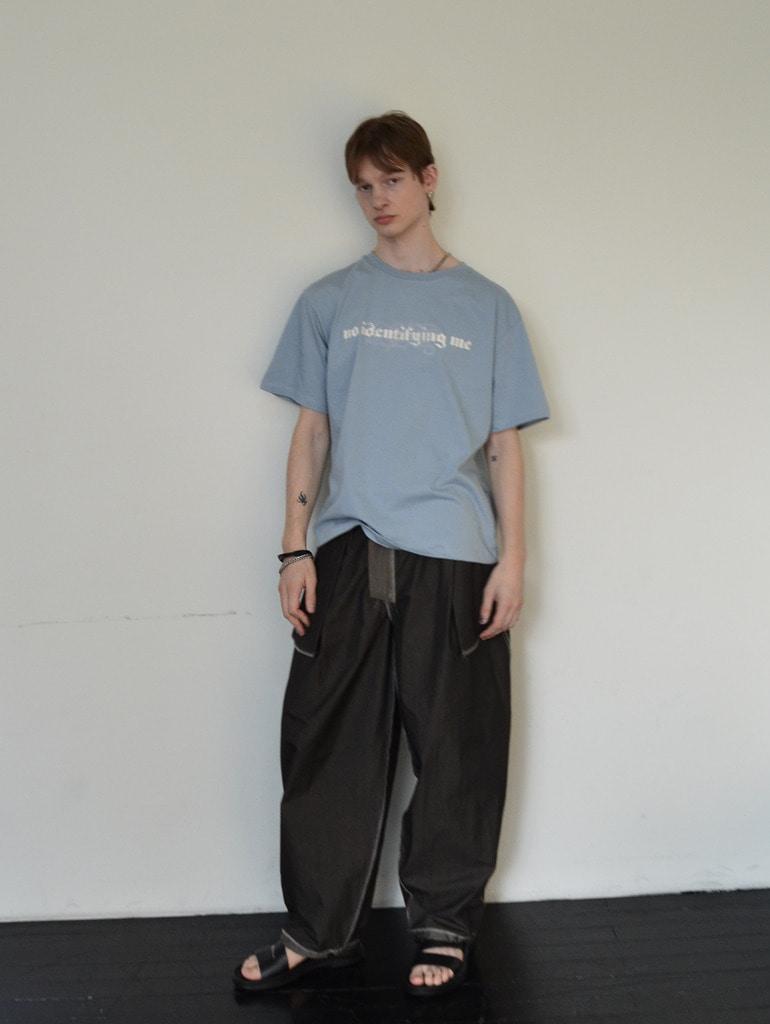 AZENDER Paper Wide String Two-Tone Pants Brown