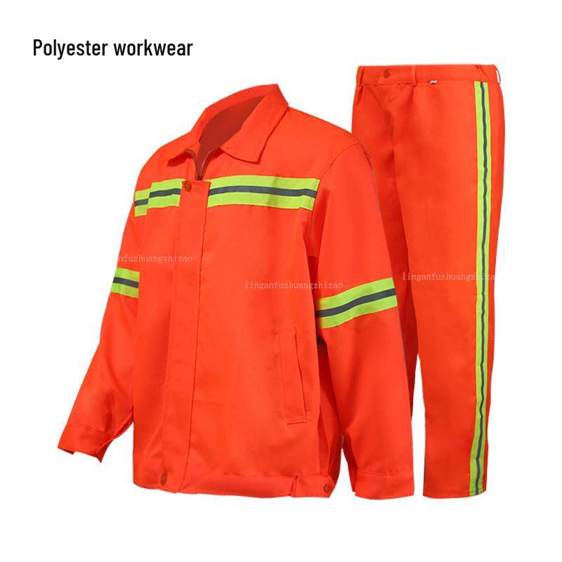 Reflective Long Sleeve Jacket for Sanitation & Road Maintenance