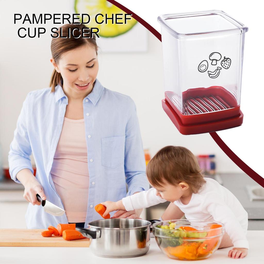 Cup Slicer For Strawberries Multifunctional Speed Chopping Cutter With Push Plate Kitchen Chopper Slicer For Strawberries