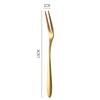 Stainless Steel Fruit Fork Tableware Long Handle Fruit Stick Food Picks Two-tine Small Toothpick Kitchen Accessories