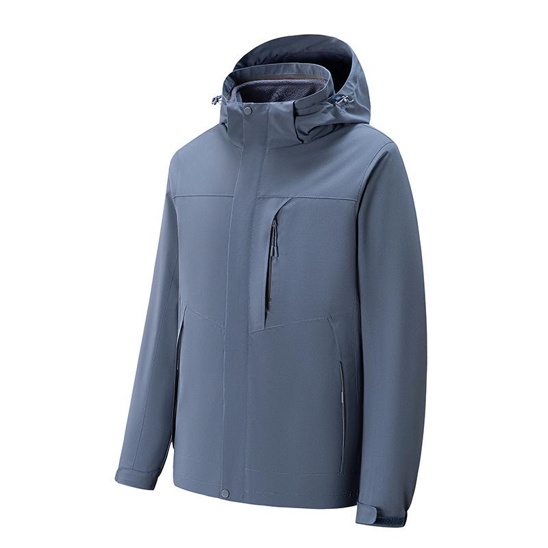 Men s 5113 Three-in-One Detachable Waterproof Mountaineering Jacket with Custom Logo L