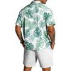 Men's Casual Lightweight Breathable Short-Sleeve Shirt And Shorts Set