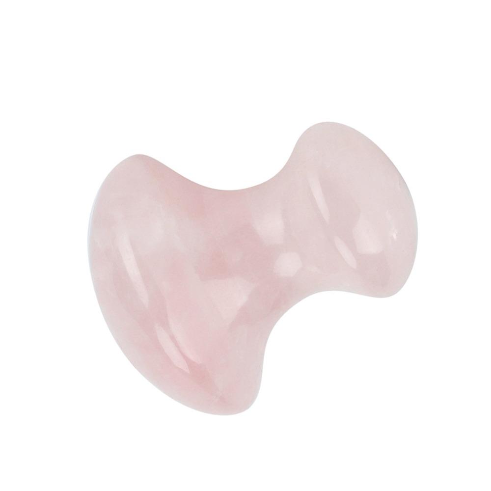 Pink Gua Sha Tool Crystal Face Massage Tool Massage Crystals Rose Quartz Massage Stone Beauty Spa