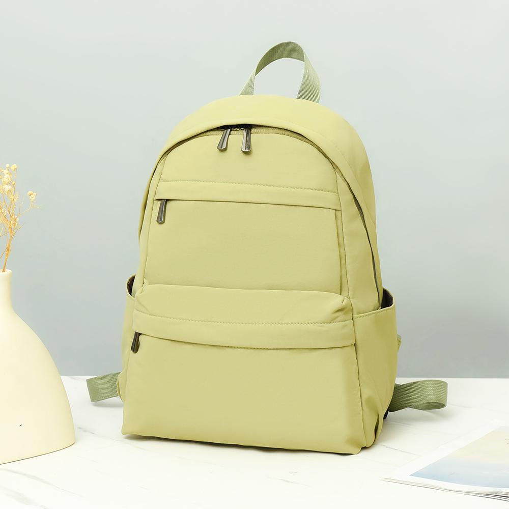 Backpack Women's Travel Backpack Solid Color Waterproof Schoolbag