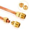 10Pcs Brass Flares Nuts Copper Pipe Extension Joint Connectors Replacement Flares Tube Fittings Easy To Installation