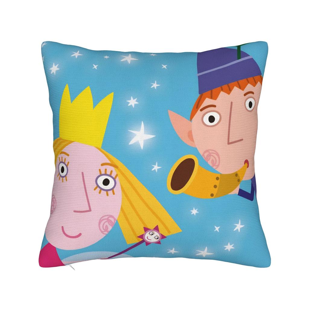 Cartoon B-Bens & H-Hollys Pillow Case Graphic Pillow Cover Retro Trendy Pillowcases For Sofa Home Decor