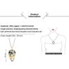 Meier Skull Necklace Long Exaggerated European and American Punk Style Pendant Halloween Best Selling