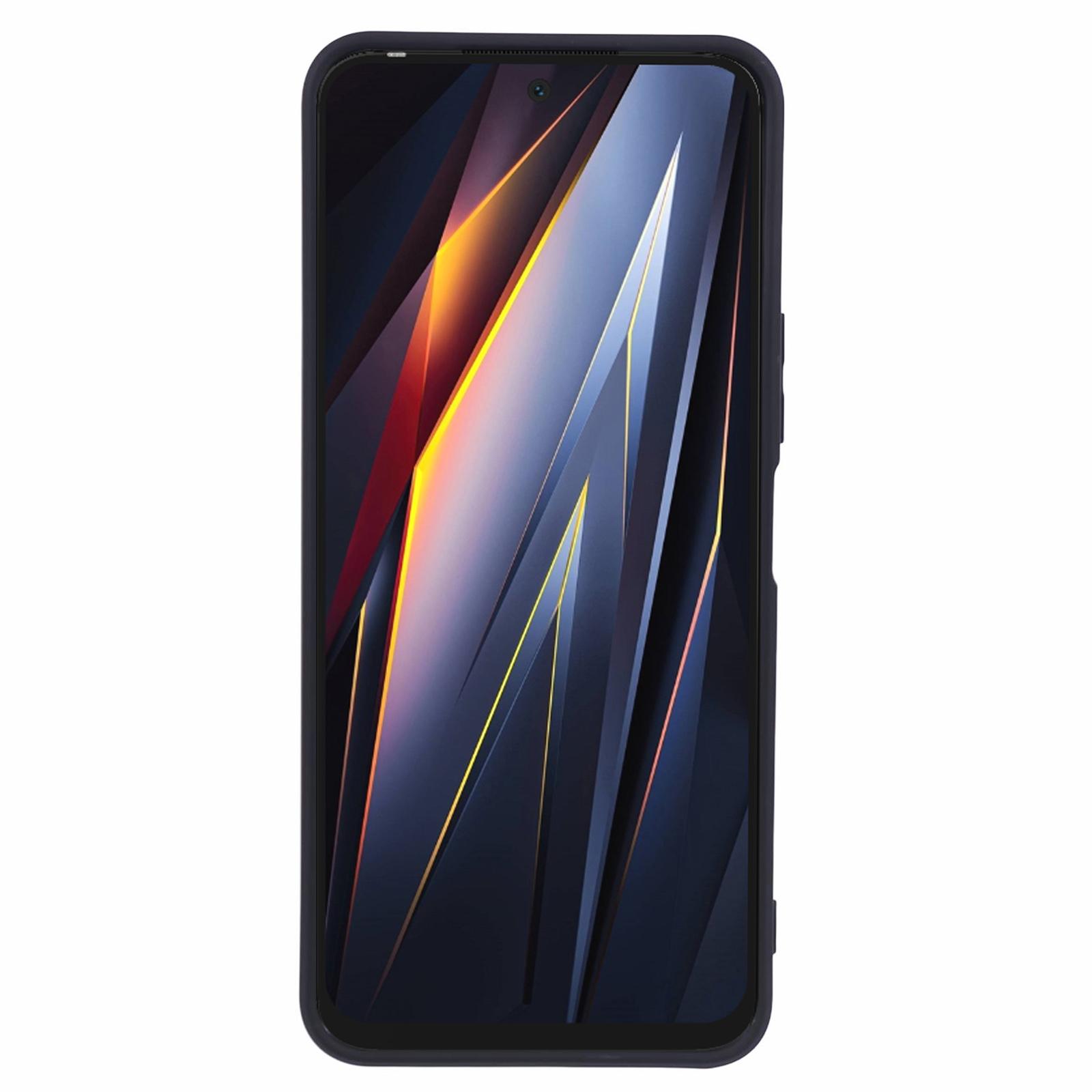 

For TECNO Pova 4 4G Case Fall-Resistant TPU Straight Edge Phone Cover Black