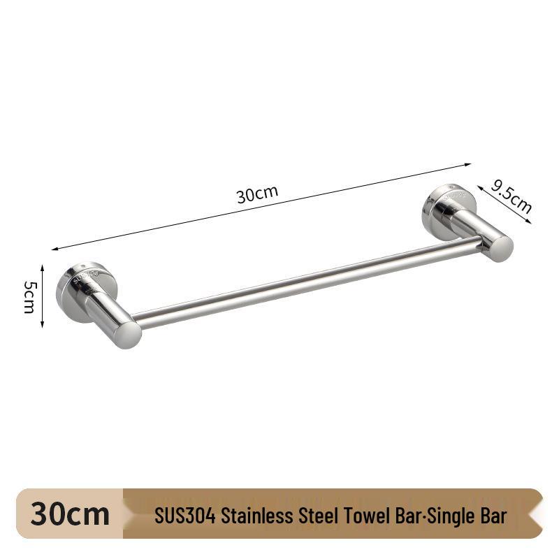 304 Stainless Steel Double Bar Bathroom Towel Rack