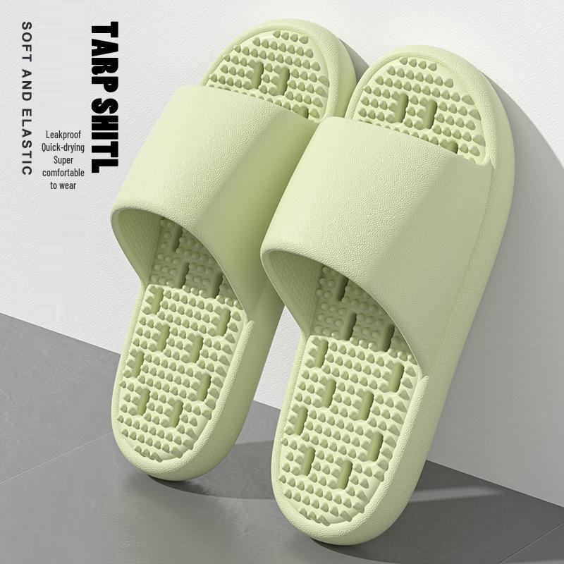 EVA Silent Non-Slip Shower Sandals: Men's & Women's Breathable Leak-Free Slippers