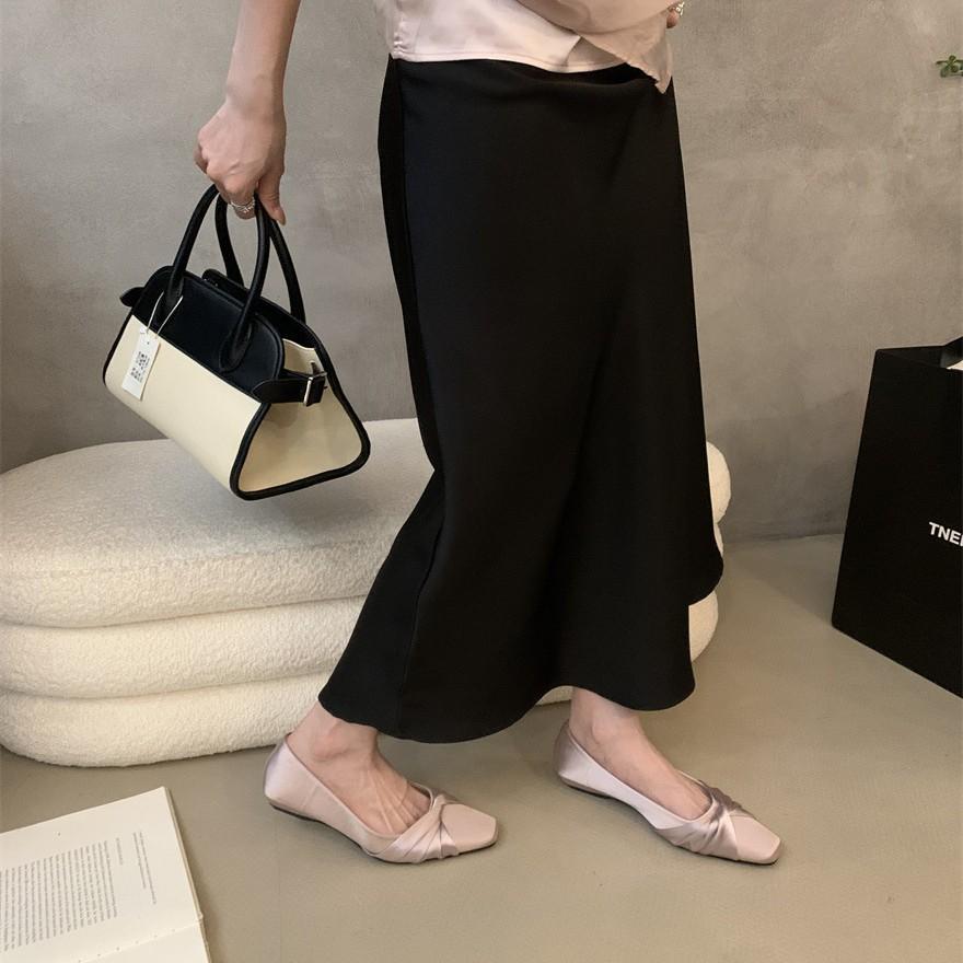Stylish and beautiful, not tired, shallow mouth flat-soled single shoes, women's skirt, commuter work shoes