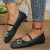 Fashion Fashion Leather Braid Mary Jane Shoes 2025 New Comfortable Breathable Ballet Flats Shoes Women Brand Designer Shoes Elegant