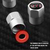 LVAXC1 4Pc Car Metal Wheel Tire Air Valve Dust Caps Accessories For Volkswagen VW Golf 4 5 6 7 Bora MK7 Beetle Touran Tiguan GTI R Line