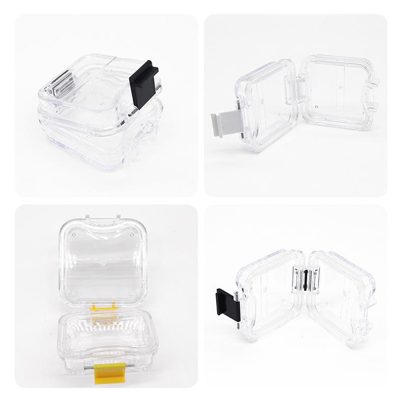 Transparent Dental Implant Storage Box: Membrane, Denture, Grinding Tool, & Tooth Organizer with Film