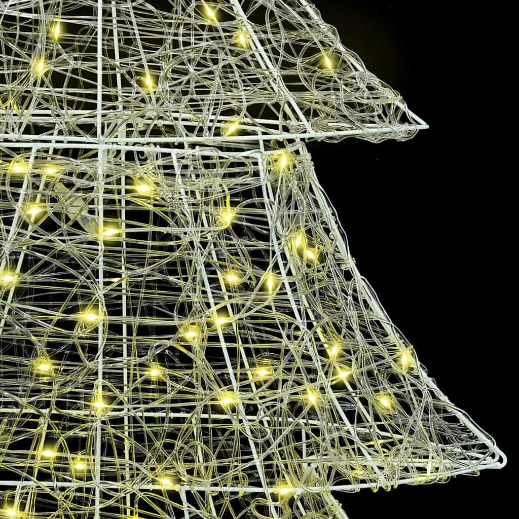 Christmas Tree with 240 Warm White LEDs 150 cm Acrylic