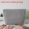 Modern Striped Polyester Toiletry Bag With Breathable Design For Travel And Daily Use