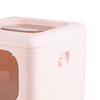 Cat Litter Box Enclosed PP Odorless Foldable Anti Splashing with Scoop 2 Doors Cat Toilet for Pet Supplies Pink