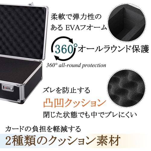 Magnetic Loader Case, Aluminum Attache Case with Combination Lock, Card Game Carrying Case, Large Capacity Card Case, Trading Card Storage Box, Storag