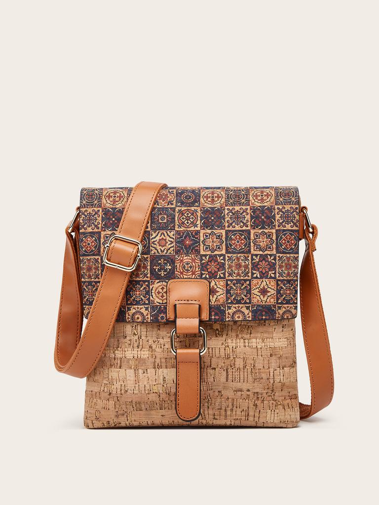 Fashion Cork Women's Bag Guochao RPET Bark Shoulder Crossbody Flip, Computer Bag Bag, Custom