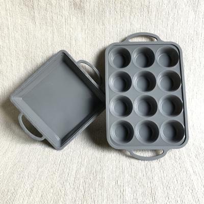 Nonstick Stainless Steel Frame Flexible Silicone Cake Pan For Dessert Chocolate Molds Oven Baking Accessories