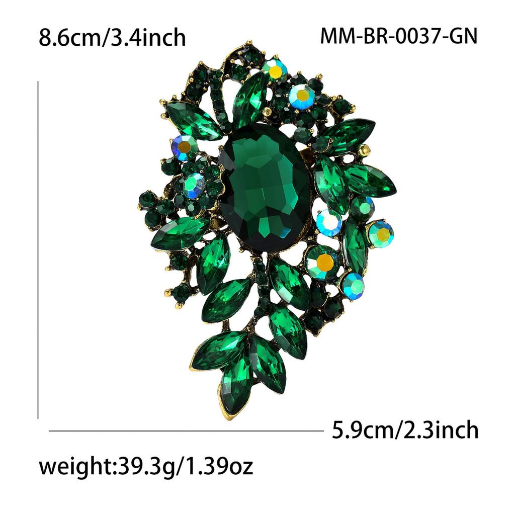 Elegante Strass-Legierungsbrosche - Vielseitige Modeschmucknadel für Damen