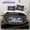 Melbourne Storm Bedding Quilt Set Quilt Cover Pillowcase Home Decoration Birthday Gift (1 * Duvet Cover + 2 * Pillowcase, Without Core)